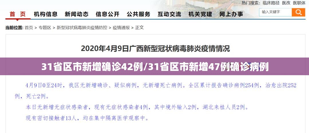 31省区市新增确诊42例/31省区市新增47例确诊病例