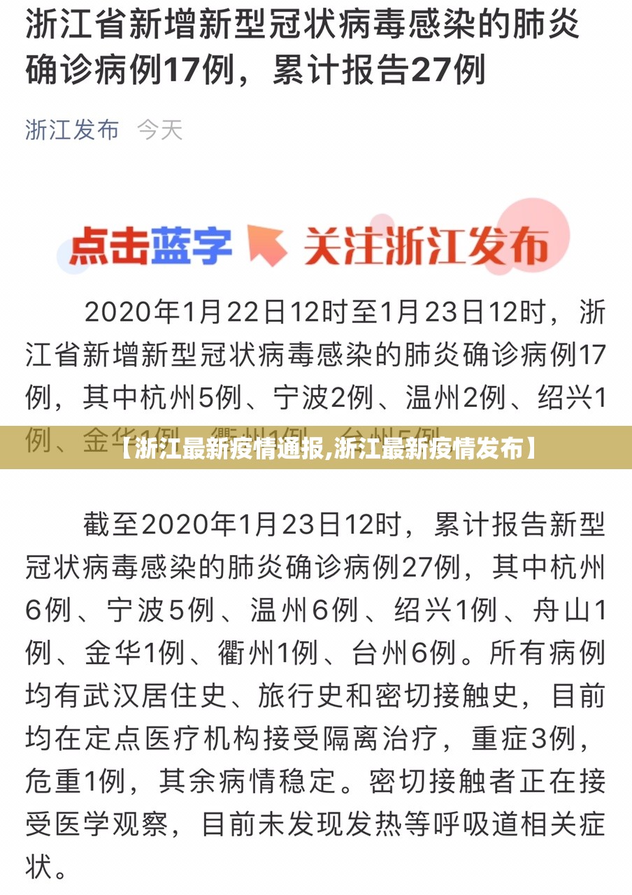 【浙江最新疫情通报,浙江最新疫情发布】