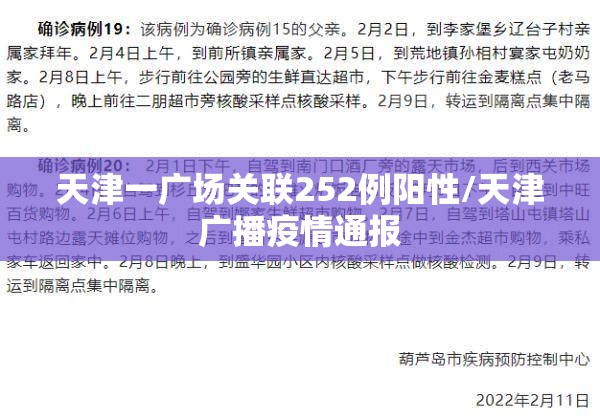天津一广场关联252例阳性/天津广播疫情通报 天津一广场关联252例阳性/天津广播疫情通报