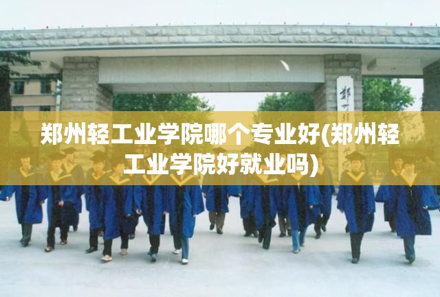 郑州轻工业学院哪个专业好(郑州轻工业学院好就业吗)
