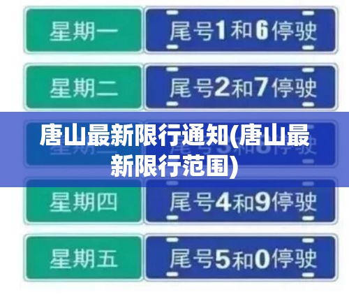 唐山最新限行通知(唐山最新限行范围)