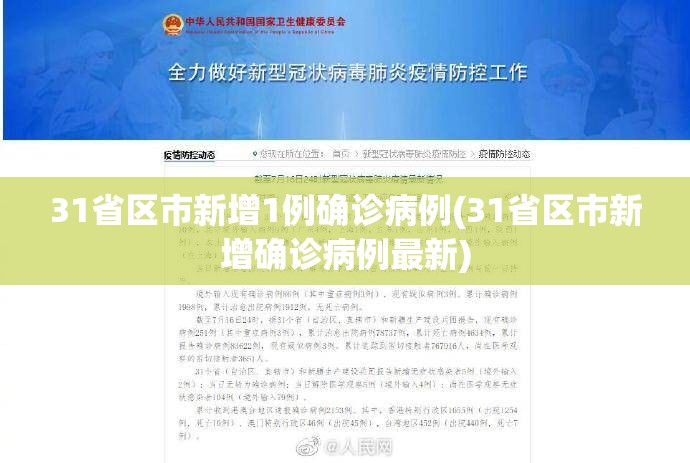 31省区市新增1例确诊病例(31省区市新增确诊病例最新) 31省区市新增1例确诊病例(31省区市新增确诊病例最新)