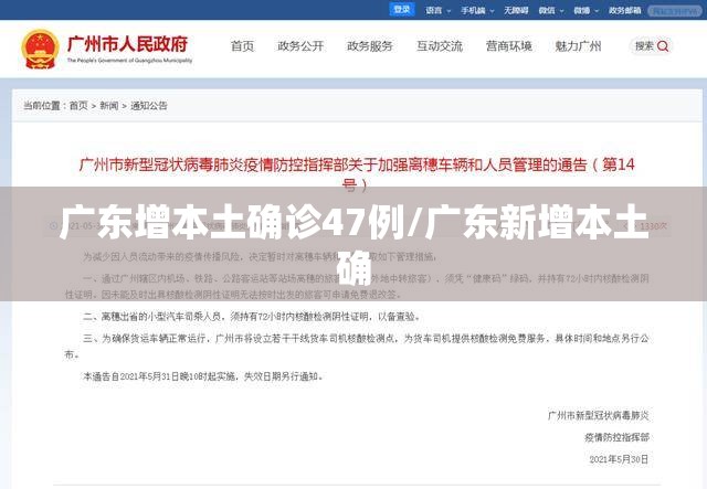 广东增本土确诊47例/广东新增本土确 广东增本土确诊47例/广东新增本土确