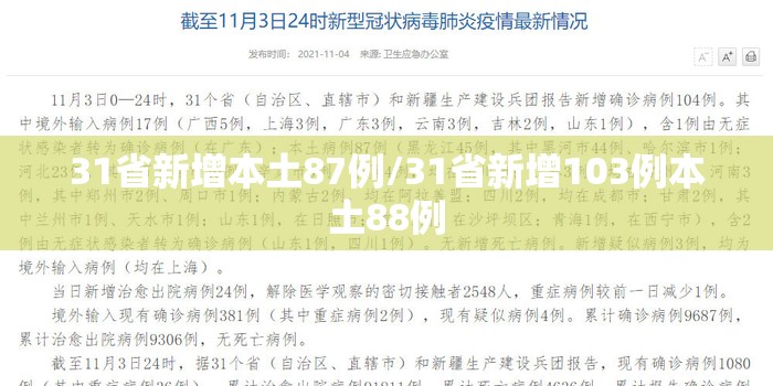 31省新增本土87例/31省新增103例本土88例 31省新增本土87例/31省新增103例本土88例