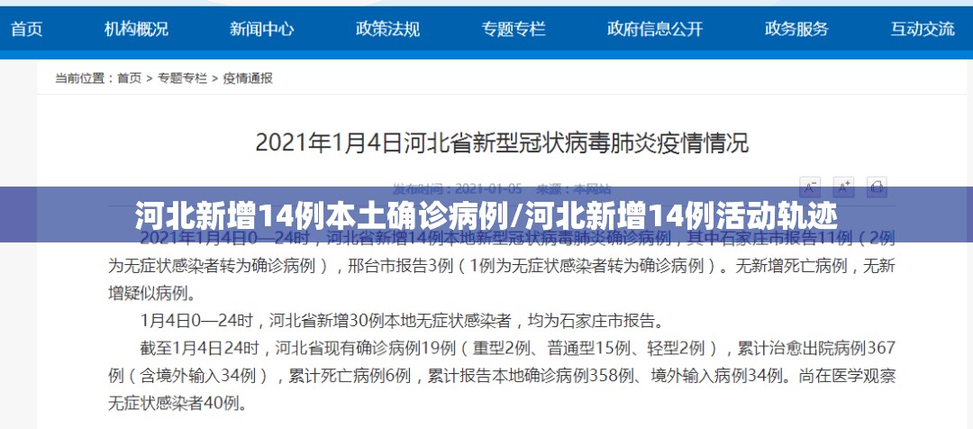 河北新增14例本土确诊病例/河北新增14例活动轨迹 河北新增14例本土确诊病例/河北新增14例活动轨迹