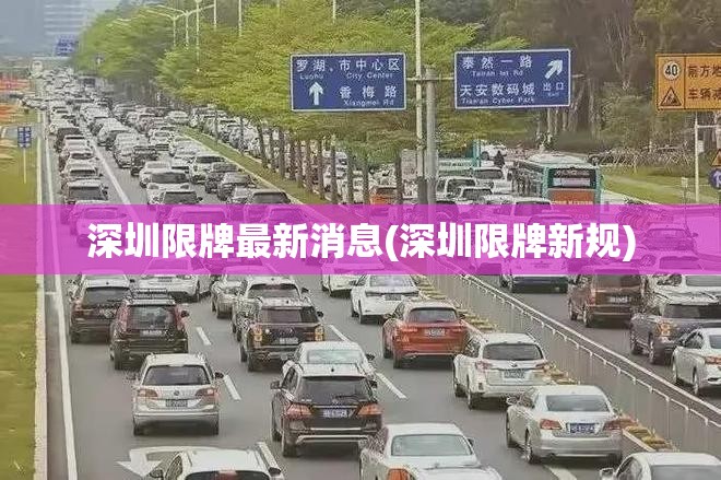 深圳限牌最新消息(深圳限牌新规) 深圳限牌最新消息(深圳限牌新规)