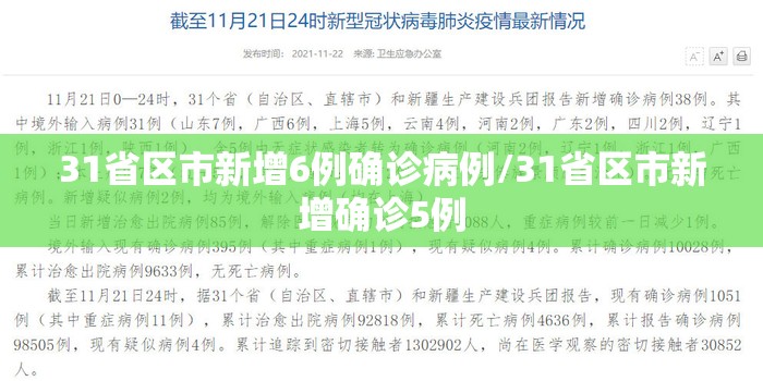 31省区市新增6例确诊病例/31省区市新增确诊5例 31省区市新增6例确诊病例/31省区市新增确诊5例