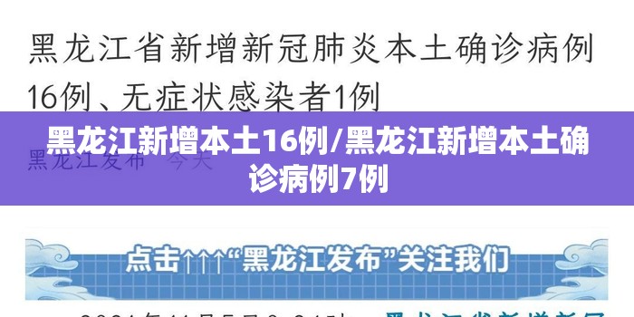 黑龙江新增本土16例/黑龙江新增本土确诊病例7例 黑龙江新增本土16例/黑龙江新增本土确诊病例7例