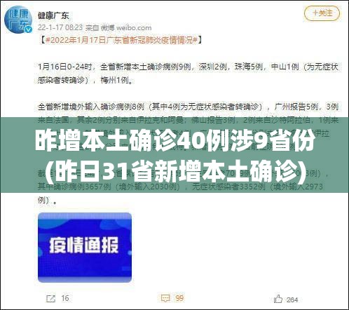 昨增本土确诊40例涉9省份(昨日31省新增本土确诊) 昨增本土确诊40例涉9省份(昨日31省新增本土确诊)