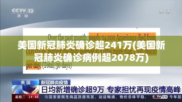 美国新冠肺炎确诊超241万(美国新冠肺炎确诊病例超2078万) 美国新冠肺炎确诊超241万(美国新冠肺炎确诊病例超2078万)