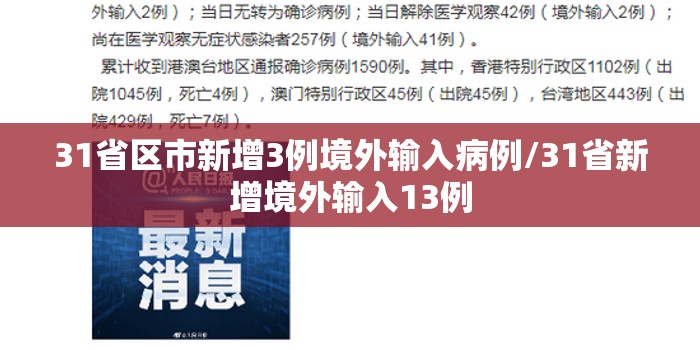 31省区市新增3例境外输入病例/31省新增境外输入13例
