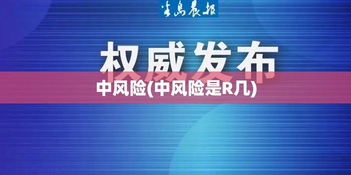 中风险(中风险是R几) 中风险(中风险是R几)