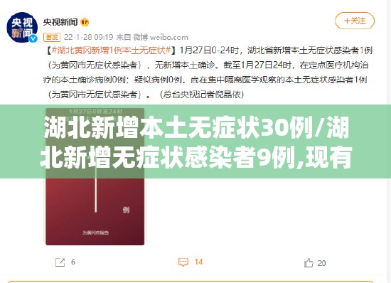 湖北新增本土无症状30例/湖北新增无症状感染者9例,现有确诊病例6例 湖北新增本土无症状30例/湖北新增无症状感染者9例,现有确诊病例6例