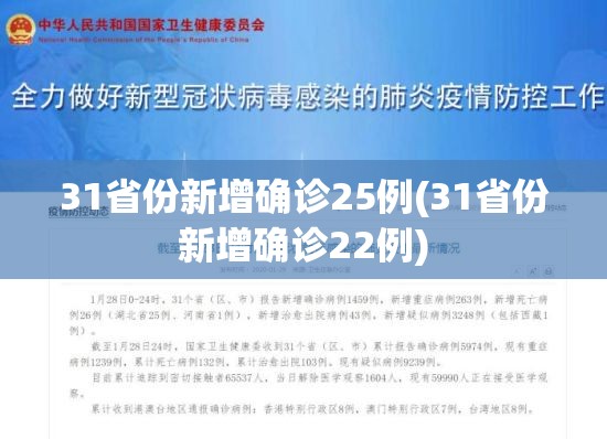 31省份新增确诊25例(31省份新增确诊22例) 31省份新增确诊25例(31省份新增确诊22例)