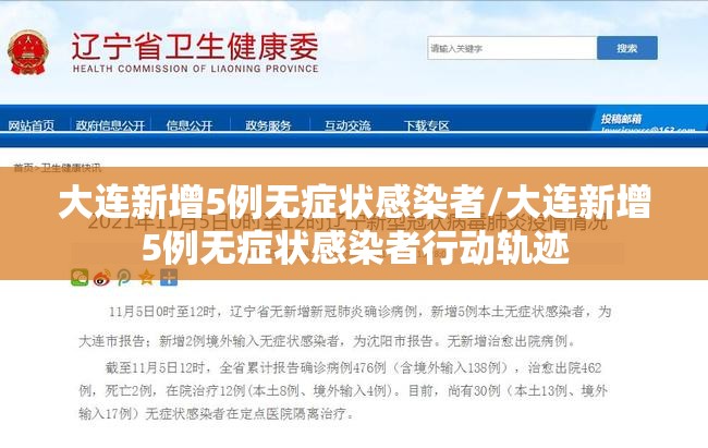 大连新增5例无症状感染者/大连新增5例无症状感染者行动轨迹 大连新增5例无症状感染者/大连新增5例无症状感染者行动轨迹