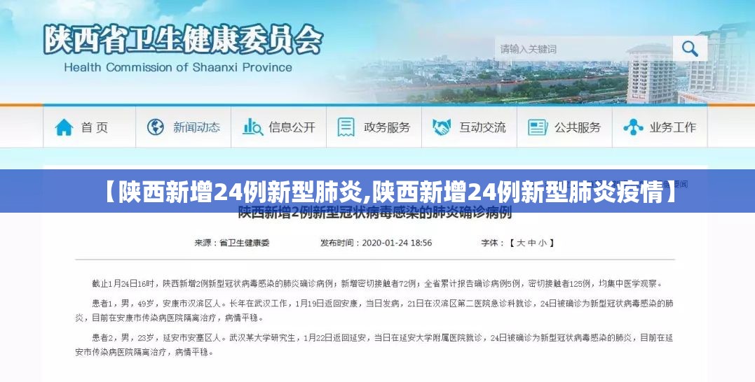 【陕西新增24例新型肺炎,陕西新增24例新型肺炎疫情】 【陕西新增24例新型肺炎,陕西新增24例新型肺炎疫情】