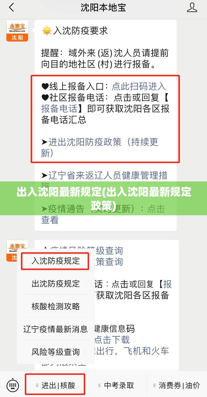 出入沈阳最新规定(出入沈阳最新规定政策)