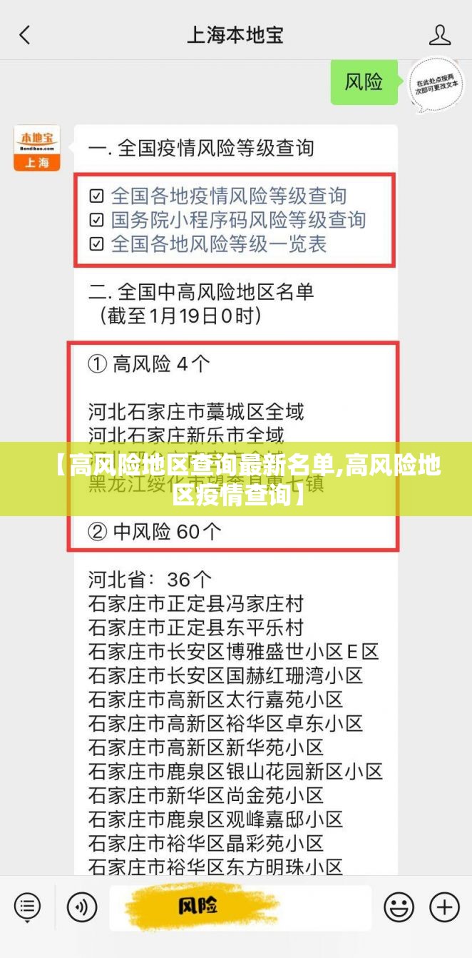 【高风险地区查询最新名单,高风险地区疫情查询】