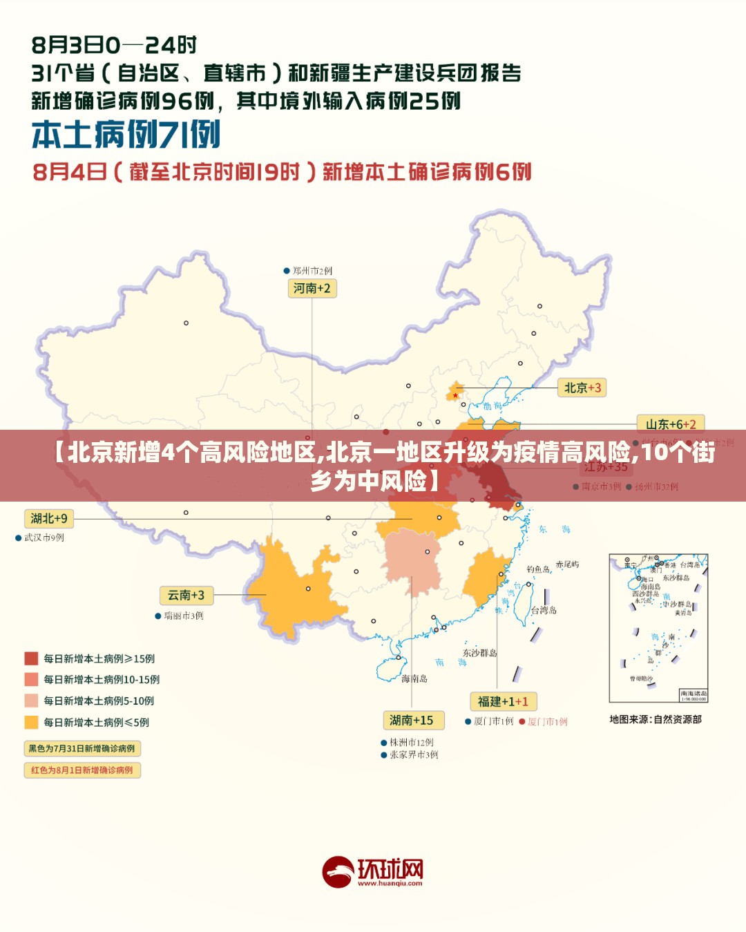 【北京新增4个高风险地区,北京一地区升级为疫情高风险,10个街乡为中风险】