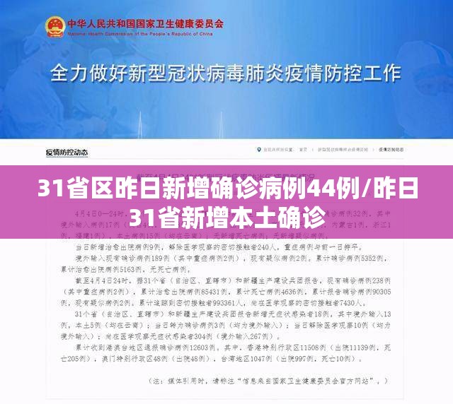 31省区昨日新增确诊病例44例/昨日31省新增本土确诊 31省区昨日新增确诊病例44例/昨日31省新增本土确诊