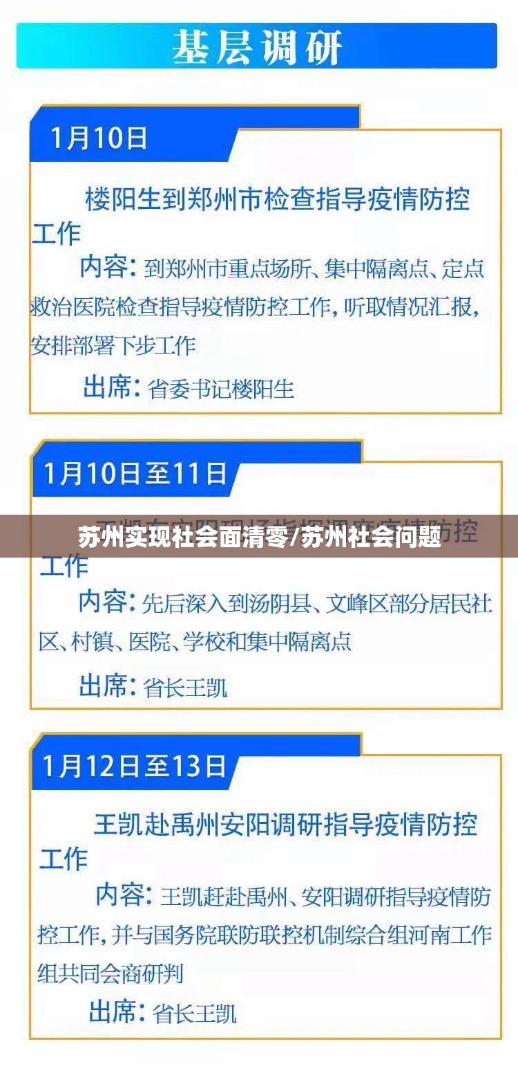 苏州实现社会面清零/苏州社会问题