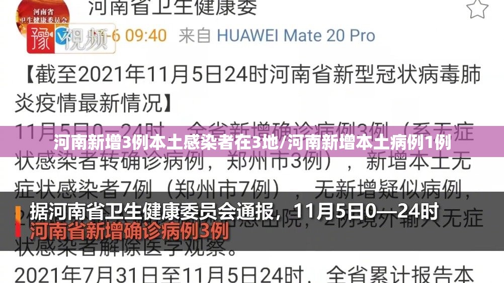 河南新增3例本土感染者在3地/河南新增本土病例1例 河南新增3例本土感染者在3地/河南新增本土病例1例