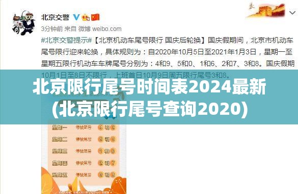北京限行尾号时间表2024最新(北京限行尾号查询2020) 北京限行尾号时间表2024最新(北京限行尾号查询2020)