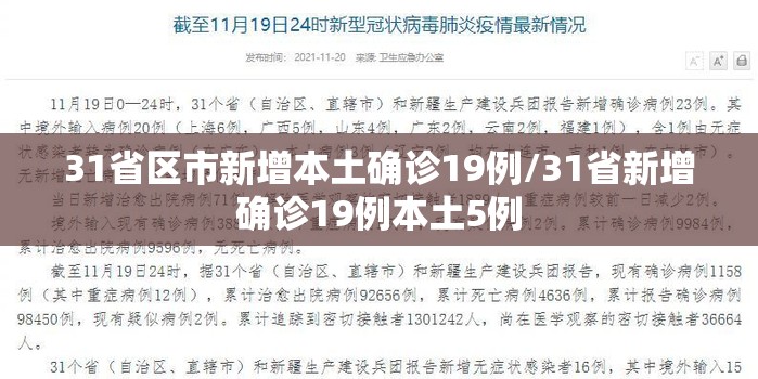 31省区市新增本土确诊19例/31省新增确诊19例本土5例