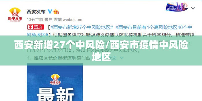 西安新增27个中风险/西安市疫情中风险地区 西安新增27个中风险/西安市疫情中风险地区