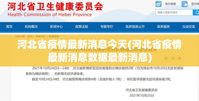 河北省疫情最新消息今天(河北省疫情最新消息数据最新消息) 河北省疫情最新消息今天(河北省疫情最新消息数据最新消息)