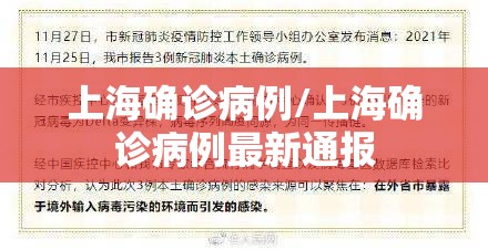 上海确诊病例/上海确诊病例最新通报 上海确诊病例/上海确诊病例最新通报