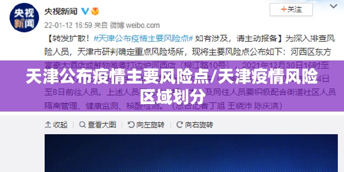 天津公布疫情主要风险点/天津疫情风险区域划分 天津公布疫情主要风险点/天津疫情风险区域划分