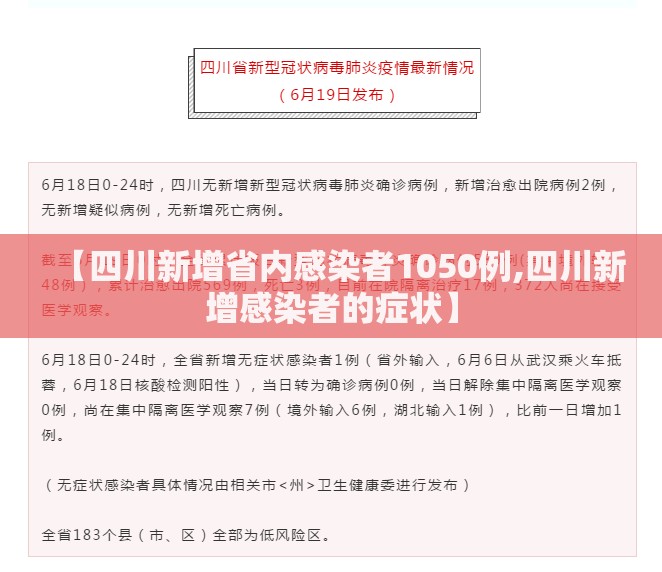 【四川新增省内感染者1050例,四川新增感染者的症状】 【四川新增省内感染者1050例,四川新增感染者的症状】
