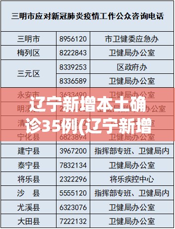 辽宁新增本土确诊35例(辽宁新增本土确诊1例) 辽宁新增本土确诊35例(辽宁新增本土确诊1例)
