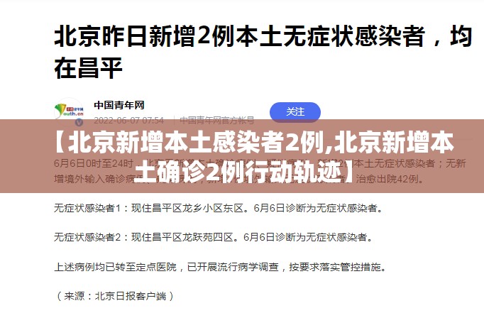 【北京新增本土感染者2例,北京新增本土确诊2例行动轨迹】 【北京新增本土感染者2例,北京新增本土确诊2例行动轨迹】