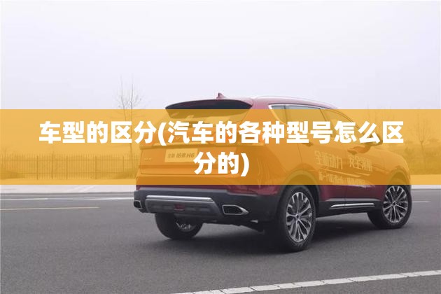 车型的区分(汽车的各种型号怎么区分的)