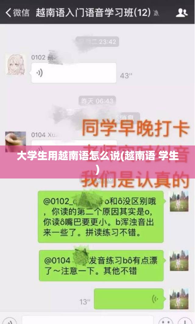 大学生用越南语怎么说(越南语 学生)