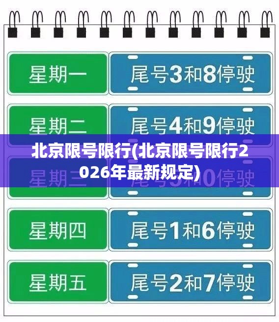 北京限号限行(北京限号限行2026年最新规定) 北京限号限行(北京限号限行2026年最新规定)