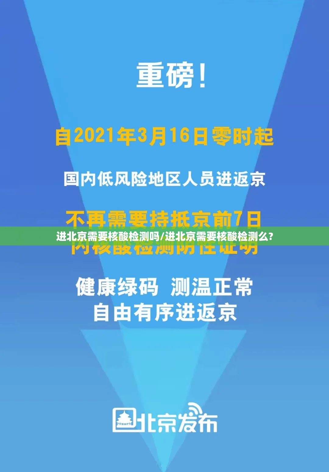 进北京需要核酸检测吗/进北京需要核酸检测么? 进北京需要核酸检测吗/进北京需要核酸检测么?