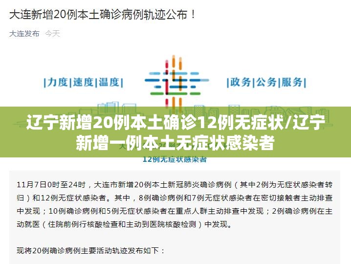 辽宁新增20例本土确诊12例无症状/辽宁新增一例本土无症状感染者 辽宁新增20例本土确诊12例无症状/辽宁新增一例本土无症状感染者