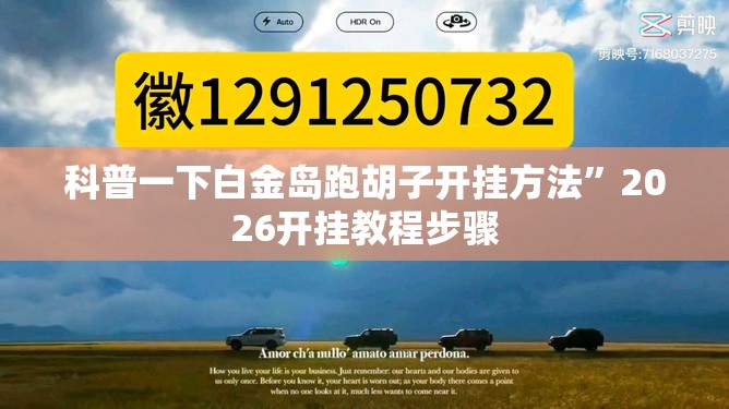 科普一下白金岛跑胡子开挂方法”2026开挂教程步骤