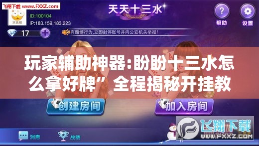 玩家辅助神器:盼盼十三水怎么拿好牌”全程揭秘开挂教程