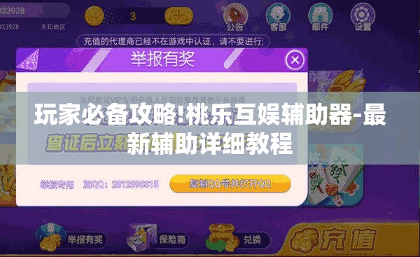 玩家必备攻略!桃乐互娱辅助器-最新辅助详细教程