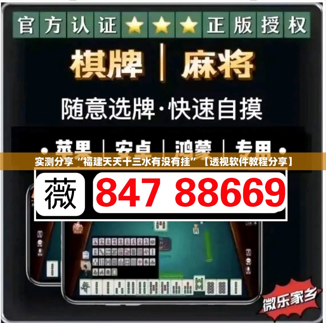 实测分享“福建天天十三水有没有挂”【透视软件教程分享】