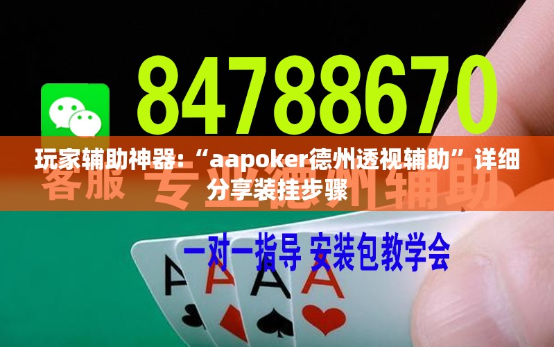玩家辅助神器:“aapoker德州透视辅助	”详细分享装挂步骤