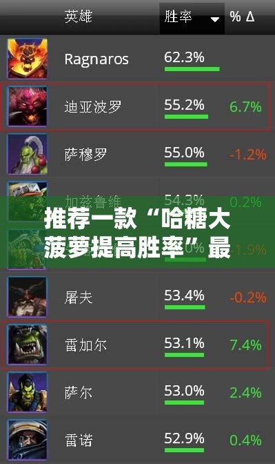 推荐一款“哈糖大菠萝提高胜率”最新辅助详细教程