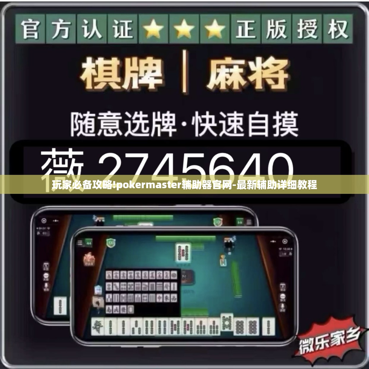 玩家必备攻略!pokermaster辅助器官网-最新辅助详细教程