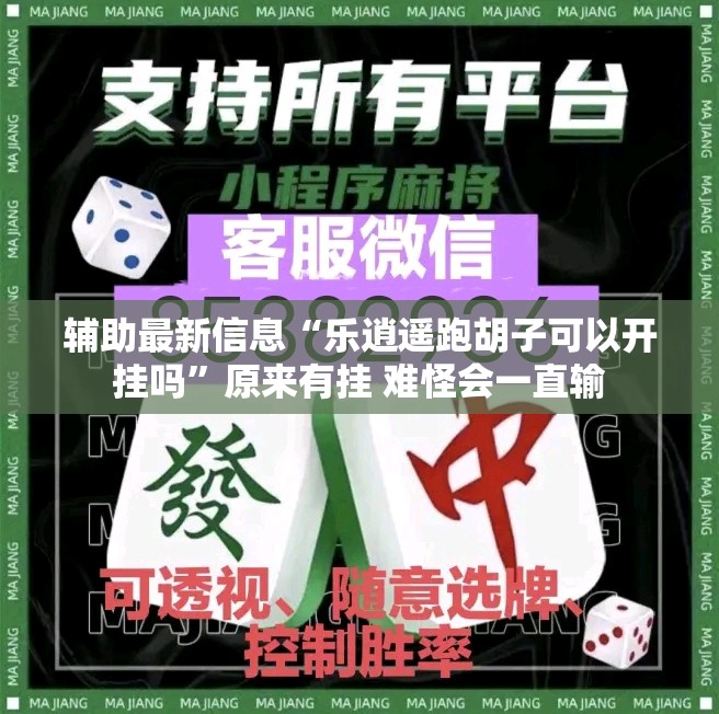 辅助最新信息“乐逍遥跑胡子可以开挂吗”原来有挂 难怪会一直输