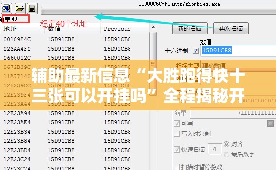 辅助最新信息“大胜跑得快十三张可以开挂吗”全程揭秘开挂教程