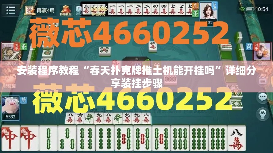安装程序教程“春天扑克牌推土机能开挂吗	”详细分享装挂步骤